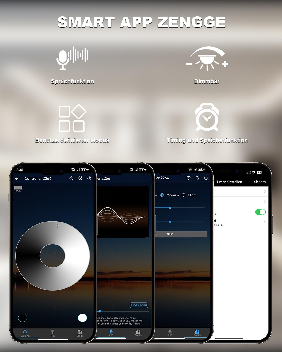 15M COB LED Streifen IP68 Wasserdicht, 24V 6500K LED Strip Weiß, LED Lichtband Selbstklebend Außen mit Netzteil, APP und Fernbedienung für Dachtraufe Garten Pool Terrasse Küche Badezimmer