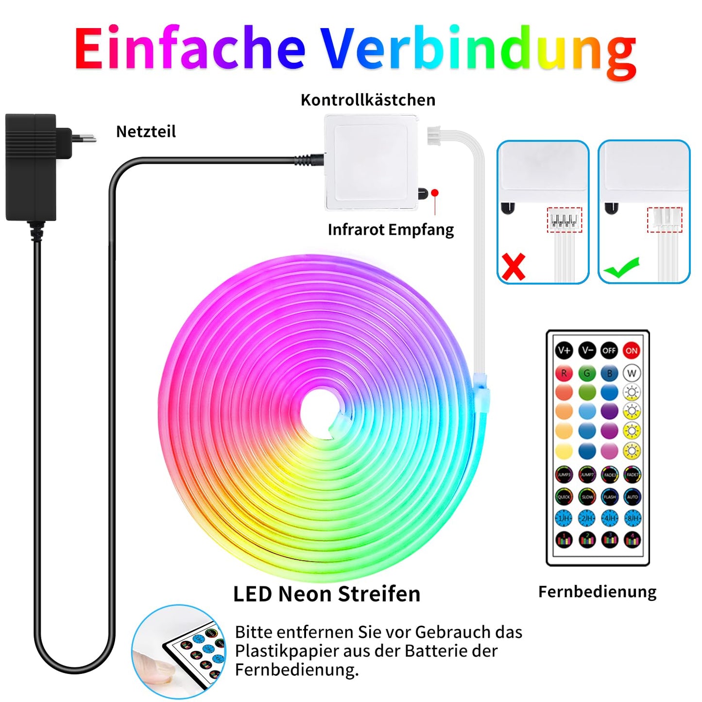 segrass 20m Neon Led strip,APP Steuerung,mit Fernbedienung, flexible LED Streifen, DC 24V Rgb LED band Neon Seil Lampe, anwendbar auf Schlafzimmer, Raum und Außendekoration