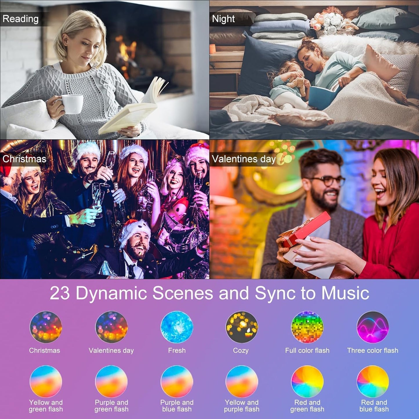 HYDONG Smart LED Einbaustrahler Flach 8W LED Spots 230V, IP44 Bad Einbauleuchten 68mm Kompatibel mit Alexa, Warmweiß & RGB Bluetooth Deckenspots Farbwechsel für Wohnzimmer Schlafzimmer Küche, 6er Set