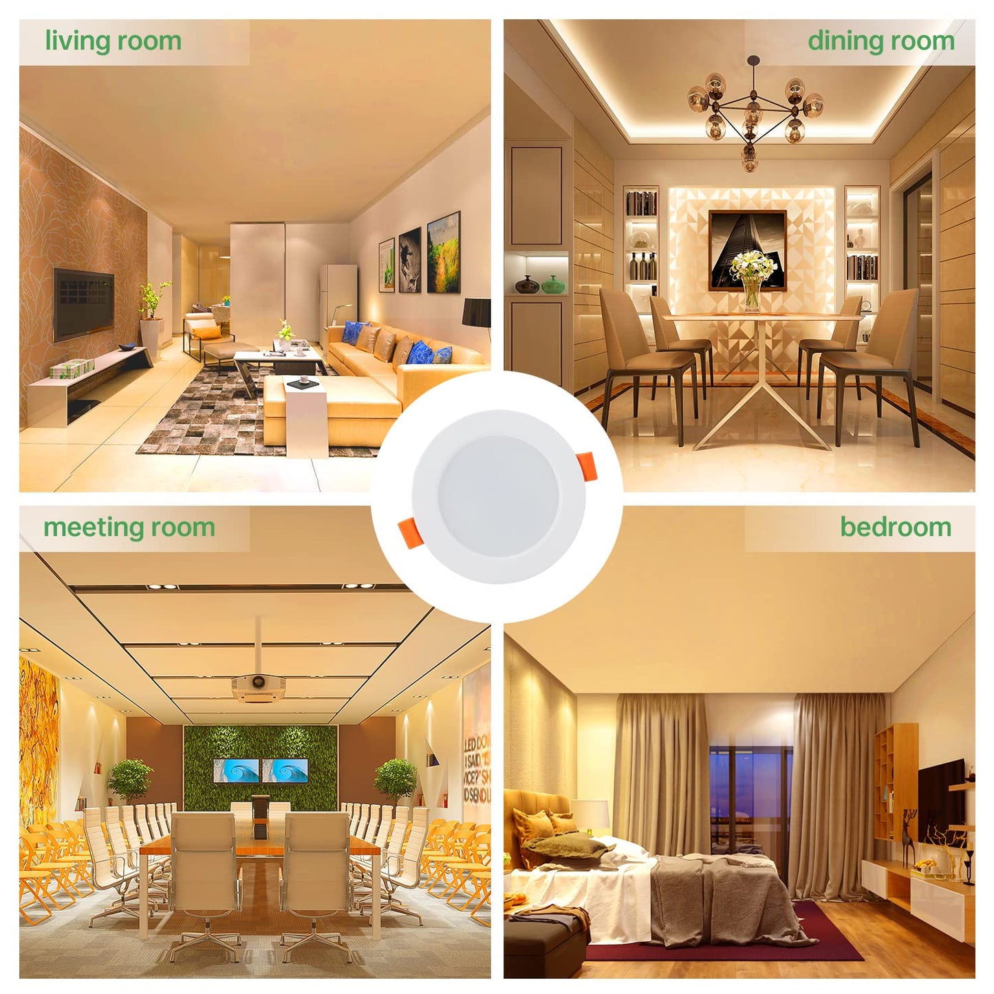 Tofisr LED Einbaustrahler Flach 230V Inkl. 36x 5W Einbauleuchten Slim Deckenstrahler IP20 Downlights Kaltweiß 6000K LED Spots Set