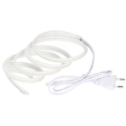 pcning LED Band 230V Direktanschluss Kaltweiss 20M Aussenbereich, 20 Metre COB Lichtband Selbstklebend IP67 Wasserdichter LED Streifen (Kaltweiß, 20M)