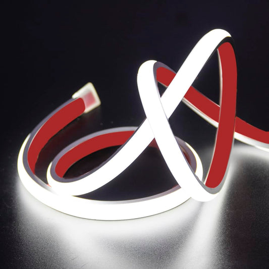 pcning COB LED Strip 10M Selbstklebend 230V Direktanschluss Sehr Hell IP67 Wasserdicht, 10 Meter LED Streifen Kaltes Weiss Lichtband (Kaltweiss, 10)