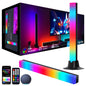 Meewata RGB Lightbar Funktioniert mit Alexa, Gaming Lampe, Fernseher Beleuchtung per App und Fernbedienung, Musik Sync, Timer, Ambiente Lampe für Schreibtisch Monitor Zimmer Feiertage