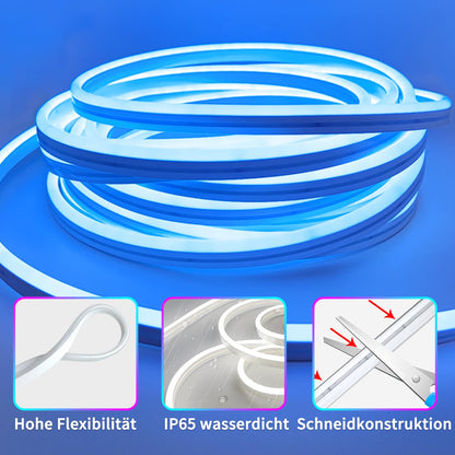 segrass 20m Neon Led strip，APP Steuerung,mit Fernbedienung, flexible LED Streifen, DC 24V Rgb LED band Neon Seil Lampe, anwendbar auf Schlafzimmer, Raum und Außendekoration