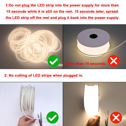 BENLUN AC 220V COB LED Streifen Aussenbereich 20M, 4000K Naturweiß LED Strip Outdoor Wasserdicht, LED Band 200W CRI 90+ 230V Direktanschluss für Zimmer und Außen Dekoration Beleuchtung