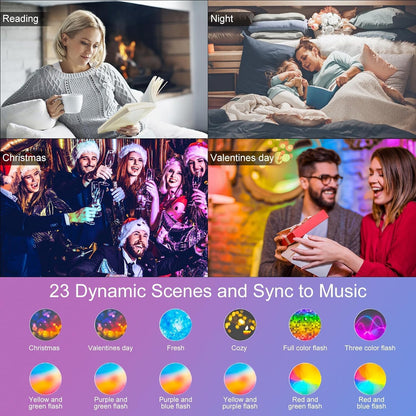 HYDONG Smart LED Einbaustrahler Flach 8W LED Spots 230V, IP44 Bad Einbauleuchten 68mm Kompatibel mit Alexa, Warmweiß & RGB Bluetooth Deckenspots Farbwechsel für Wohnzimmer Schlafzimmer Küche, 6er Set